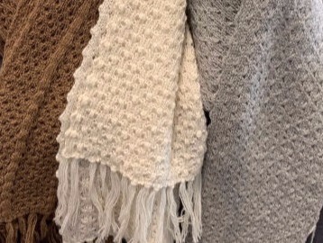 Hand Crafted Baby Alpaca Scarves